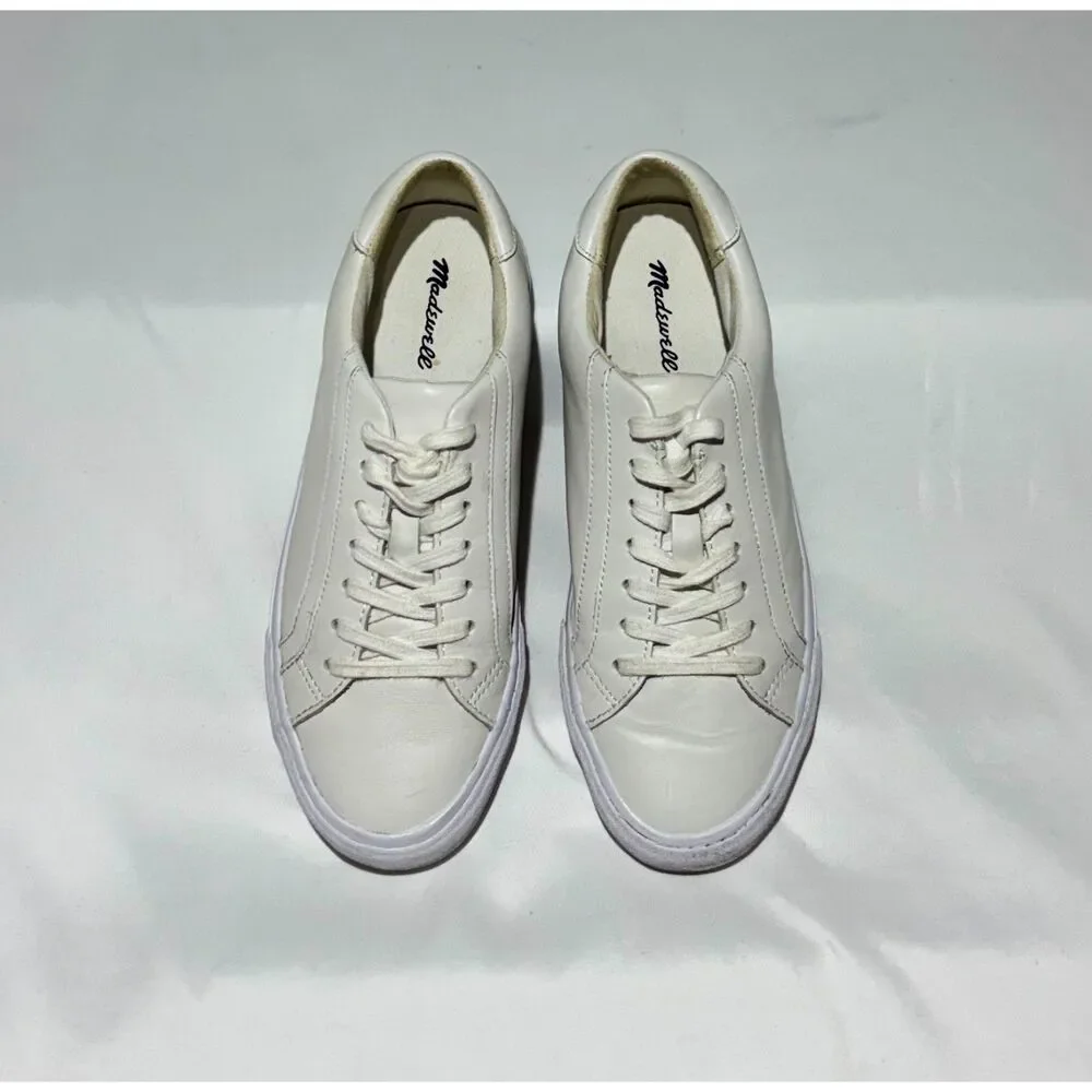 Madewell white leather sneakers  Size 8